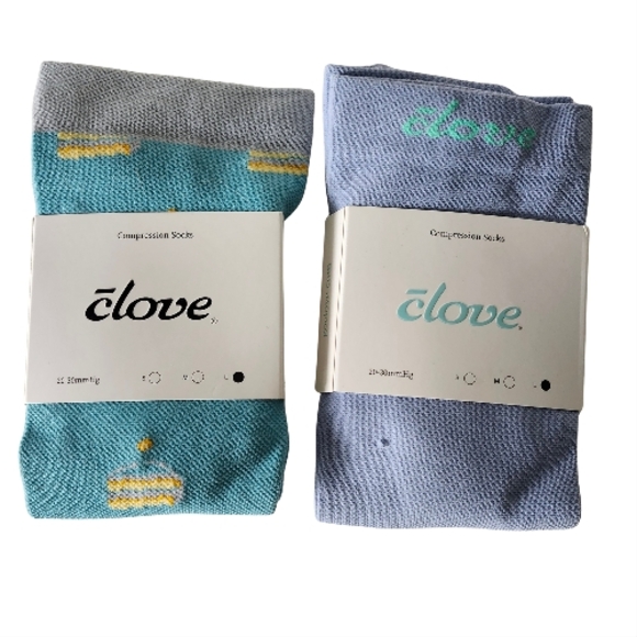 Clove Accessories - Clove Compression Socka 2 Pair Size Large Birthday Cake & Forever Blue
